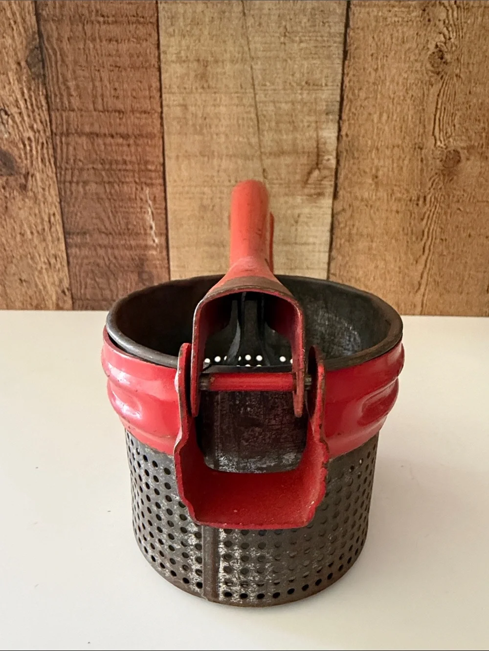 Vintage Red-Handled Vintage Style Kitchen Tool Set - Blenders, Sifters & a Ricer